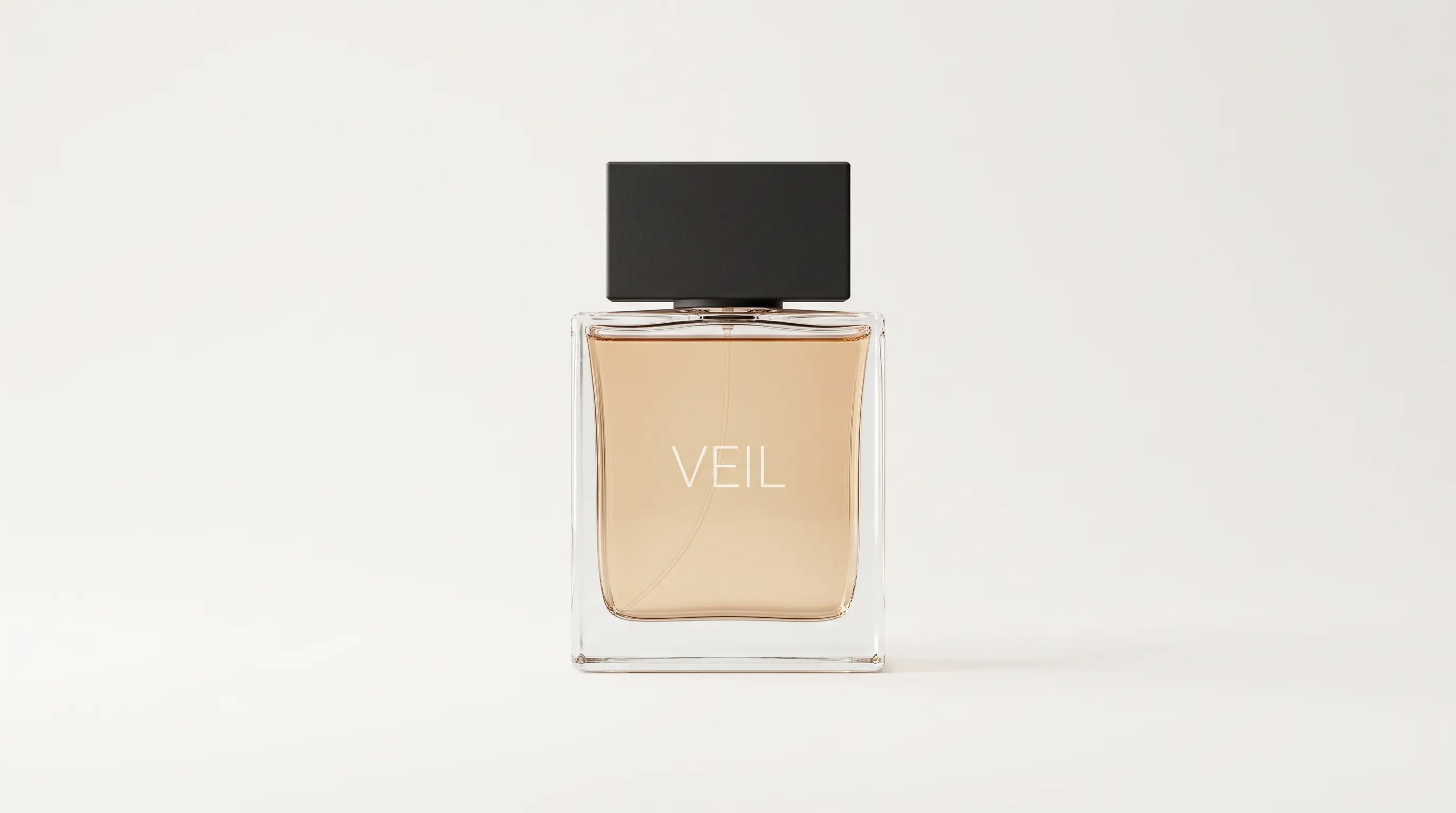 Clean plain studio packshot of the perfume bottle